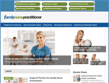 Tablet Screenshot of familynursepractitioner.com
